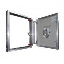 Алюминиевые люки под плитку EuroFORMAT-R ЕТР схема открывания дверцы (Распашная)
